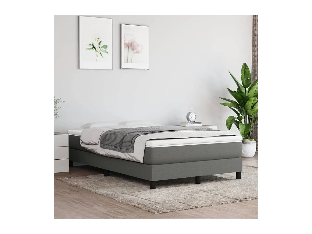 Matelas de lit à ressorts ensachés Gris foncé 120x200x20 cm FR93261