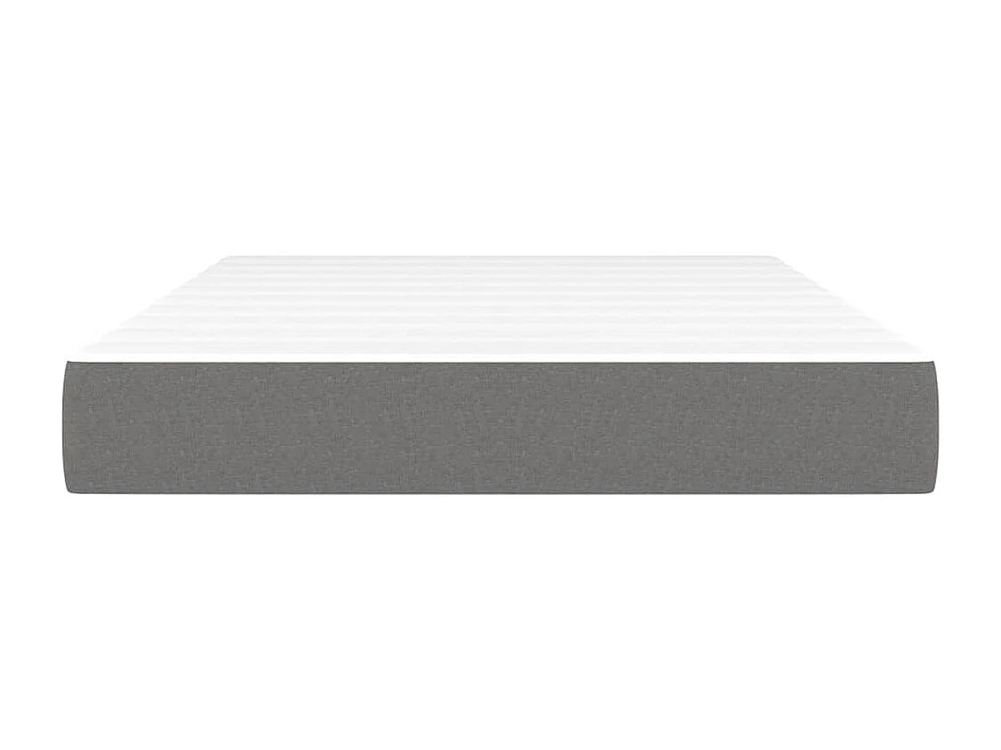 Matelas de lit à ressorts ensachés Gris foncé 120x200x20 cm FR93261