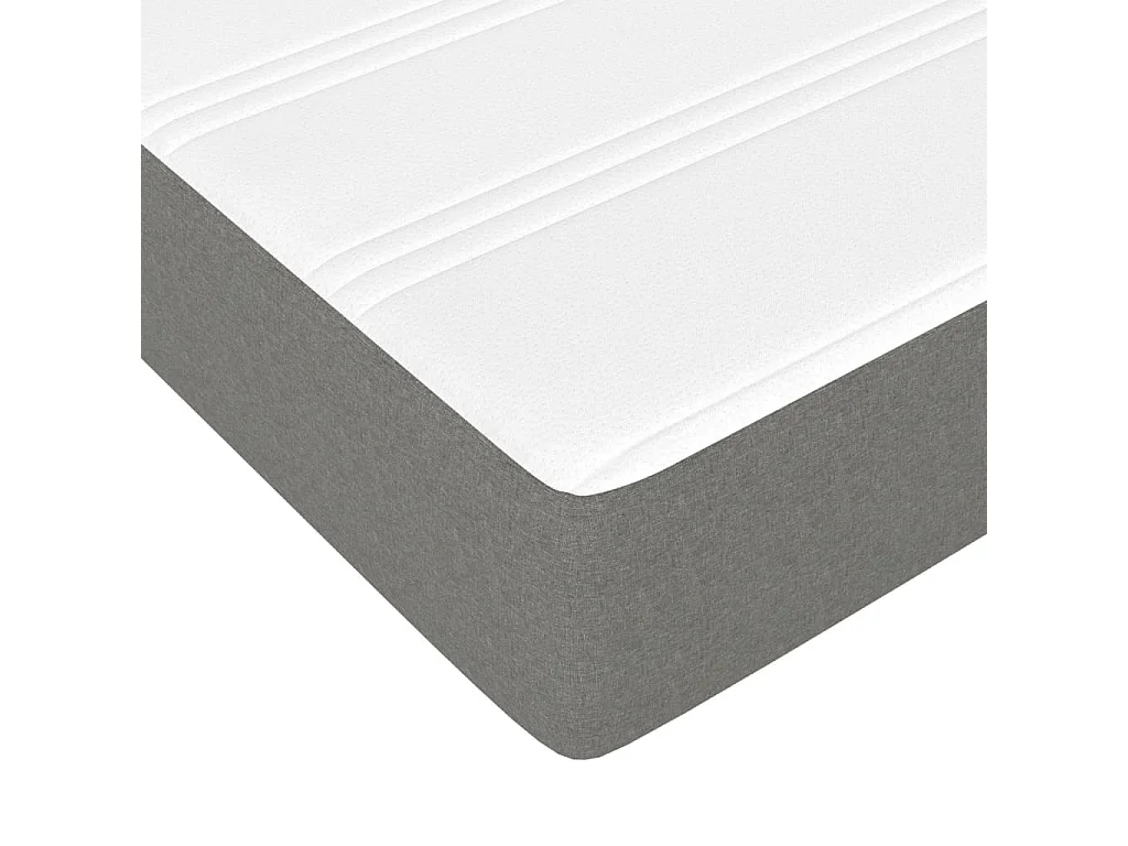 Matelas de lit à ressorts ensachés Gris foncé 120x200x20 cm FR93261