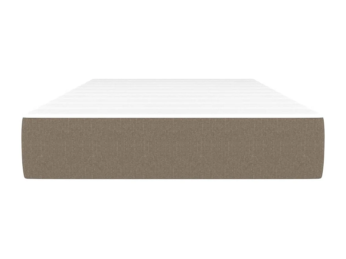 Matelas de lit à ressorts ensachés Taupe 90x200x20 cm Tissu FR37023