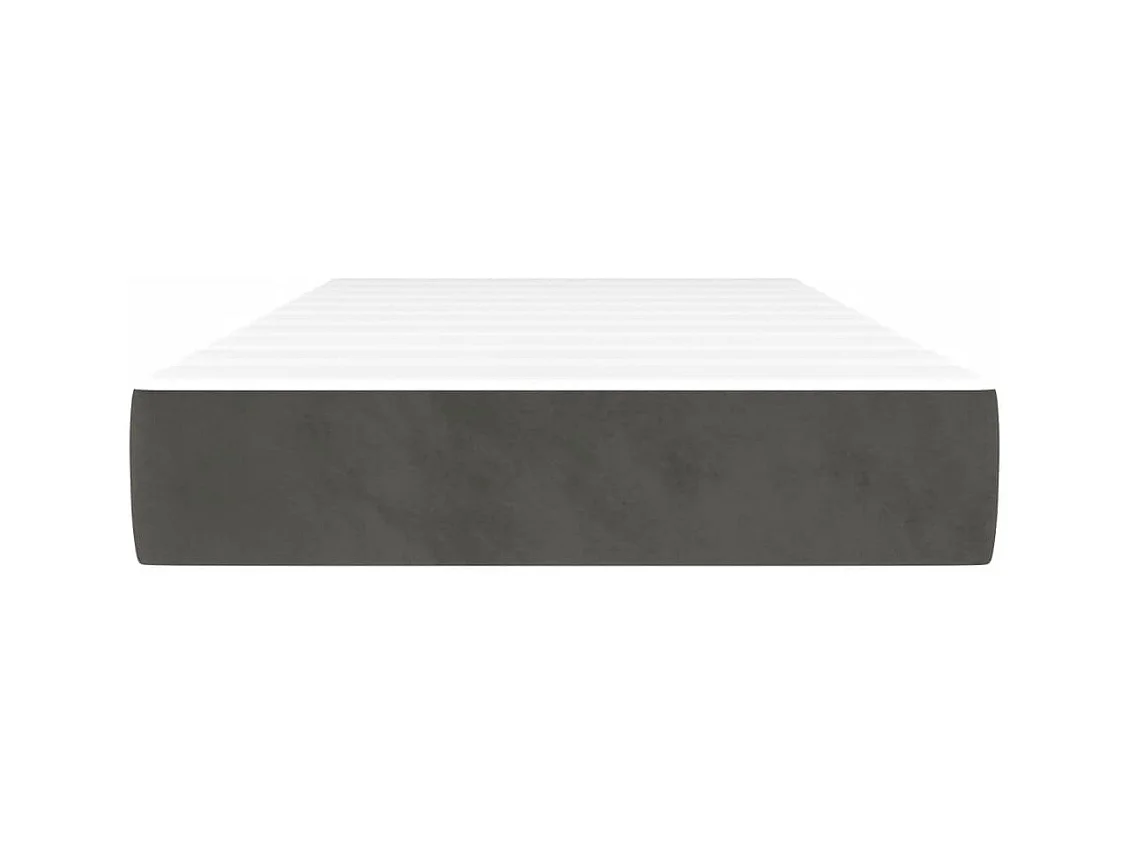 Matelas de lit à ressorts ensachés Gris foncé 90x190x20 cm FR98138