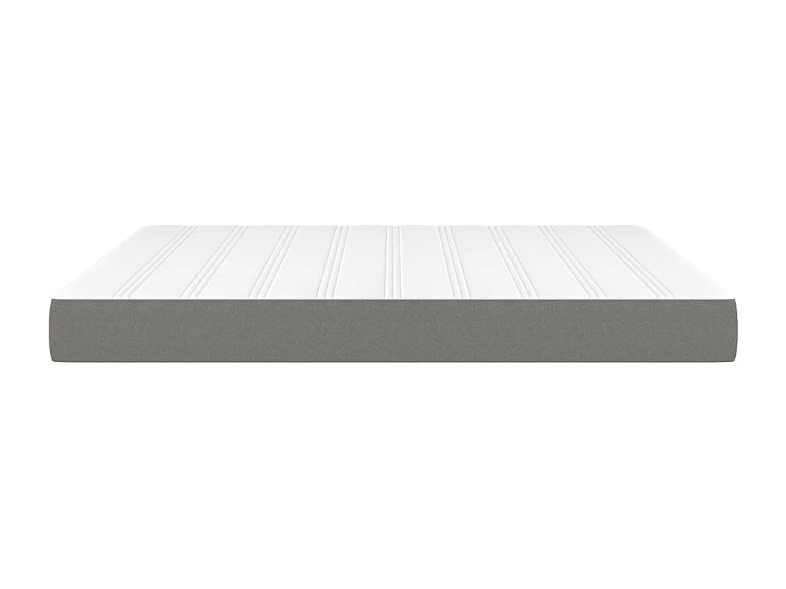 Matelas de lit à ressorts ensachés Gris foncé 180x200x20 cm FR54075