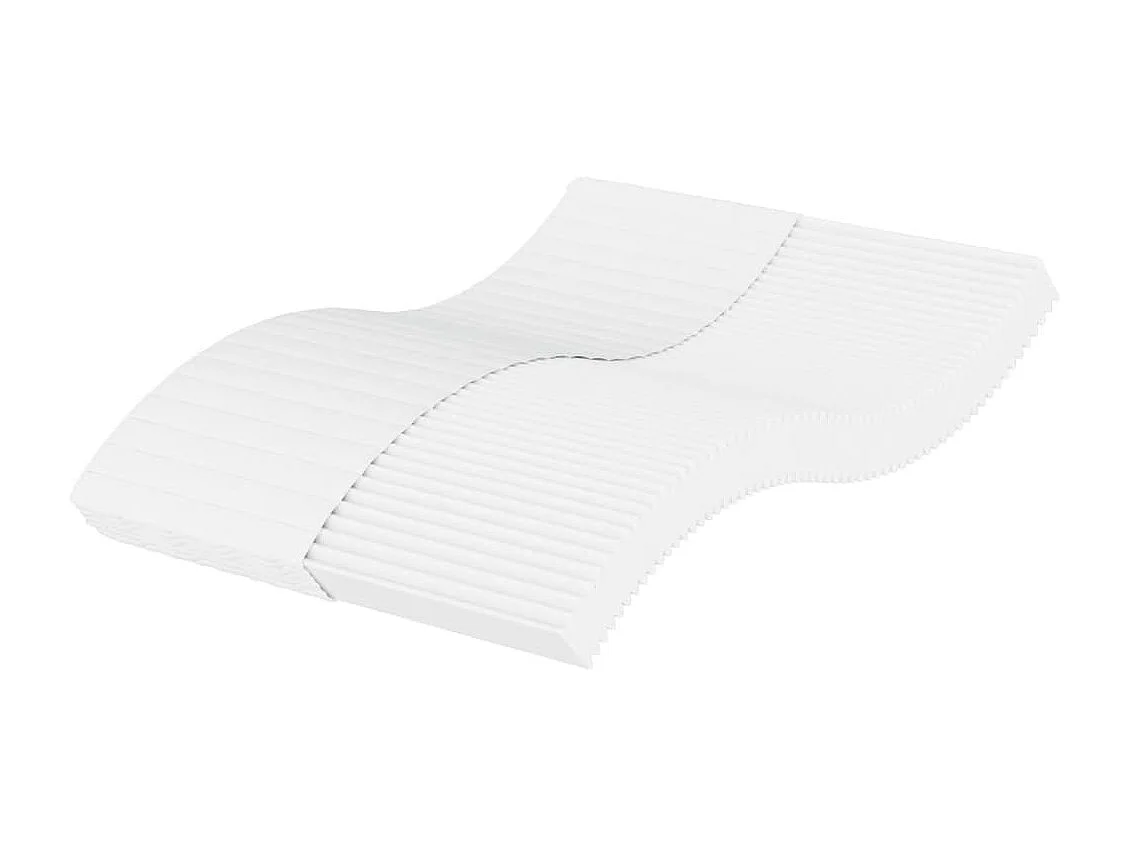Matelas en mousse blanc 120x200 cm dureté H2 H3 FR90612