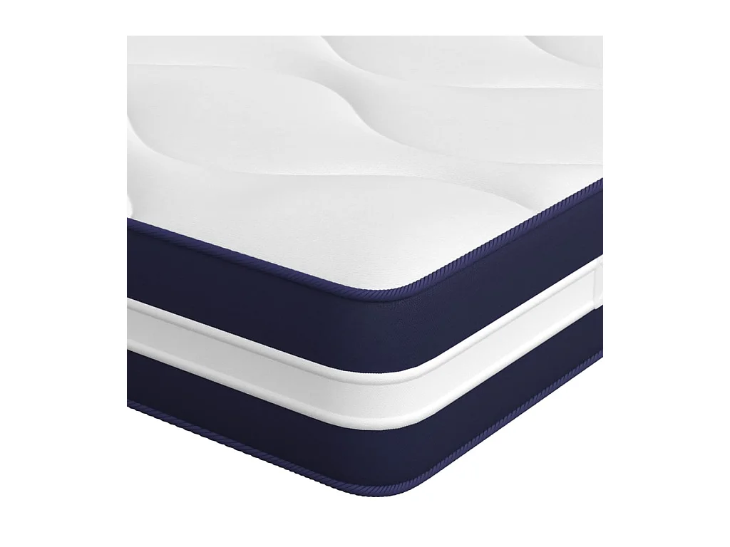 Colchón de muelles ensacados firmeza media 140x200 cm ES485925
