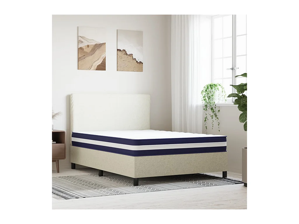 Colchón de muelles ensacados firmeza media 140x200 cm ES485925