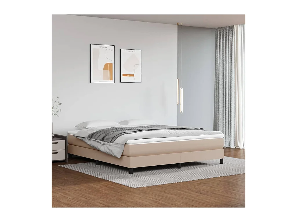 Matelas de lit à ressorts ensachés Cappuccino 160x200x20 cm FR60833