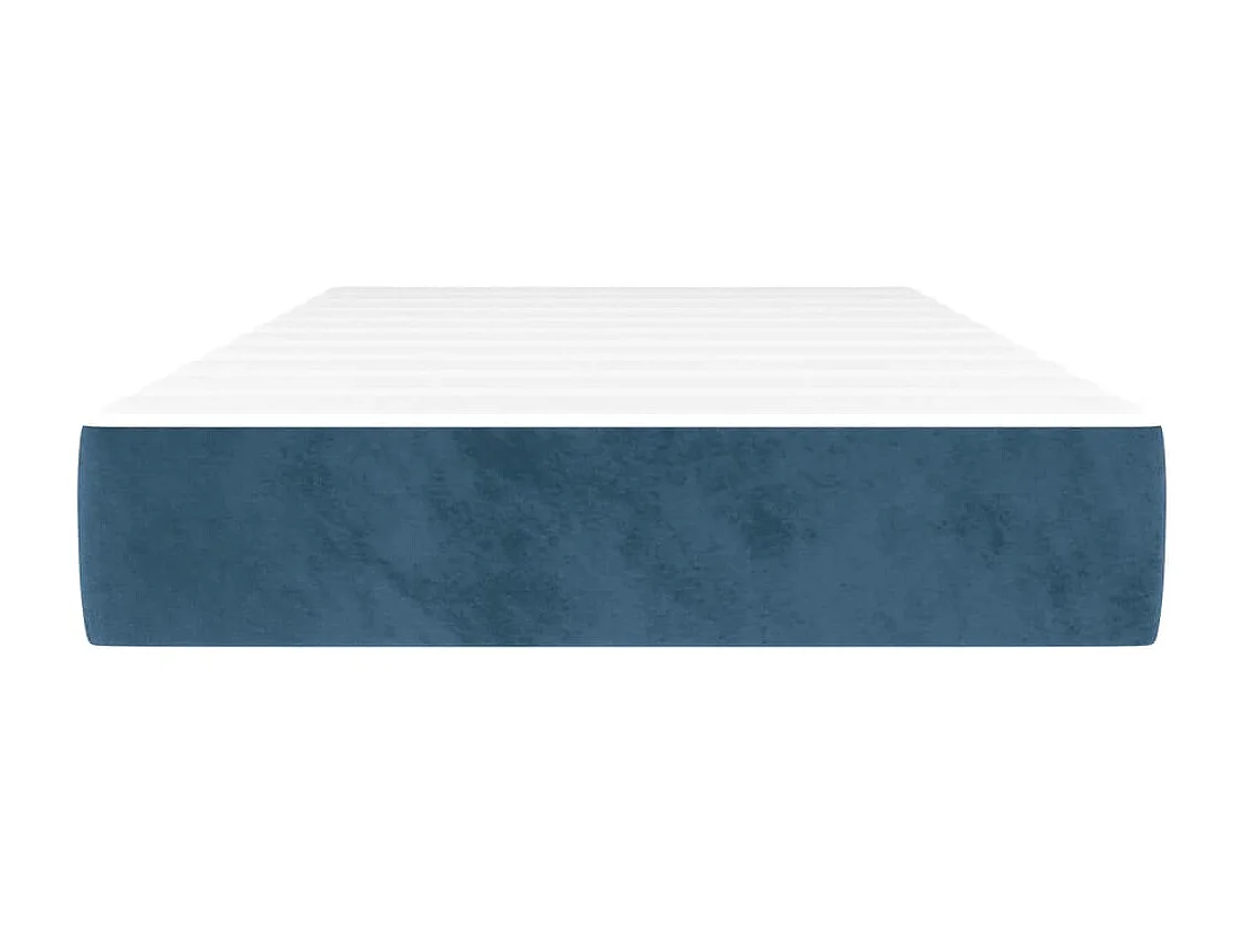 Matelas de lit à ressorts ensachés Bleu foncé 90x200x20 cm FR25869