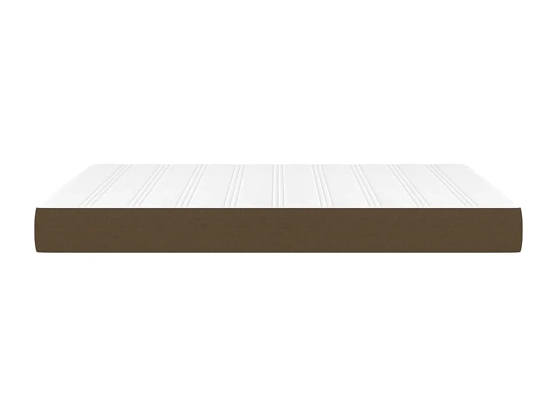 Matelas de lit à ressorts ensachés Marron foncé 140x200x20 cm FR58772