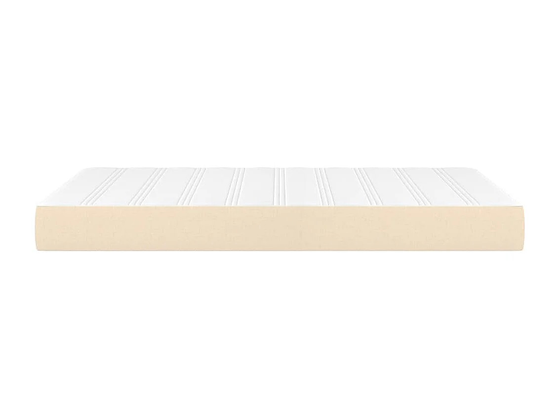 Matelas de lit à ressorts ensachés Crème 120x200x20 cm Tissu FR24113