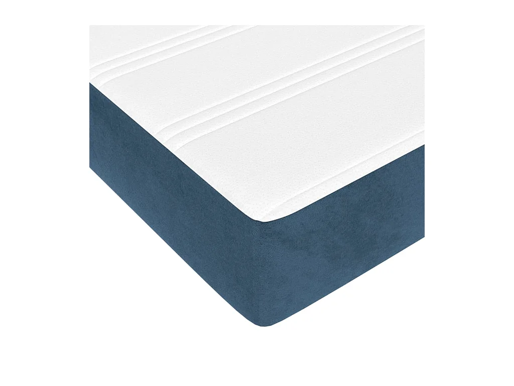 Matelas de lit à ressorts ensachés Bleu foncé 160x200x20 cm FR40107