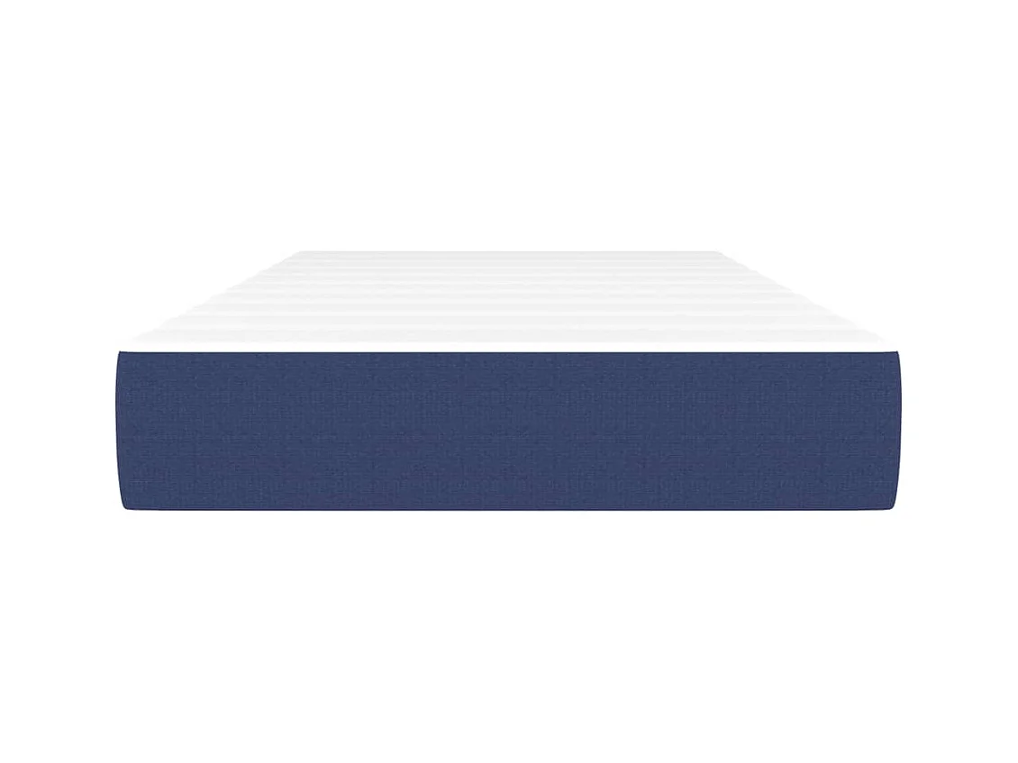 Matelas de lit à ressorts ensachés Bleu 80x200x20 cm Tissu FR25104