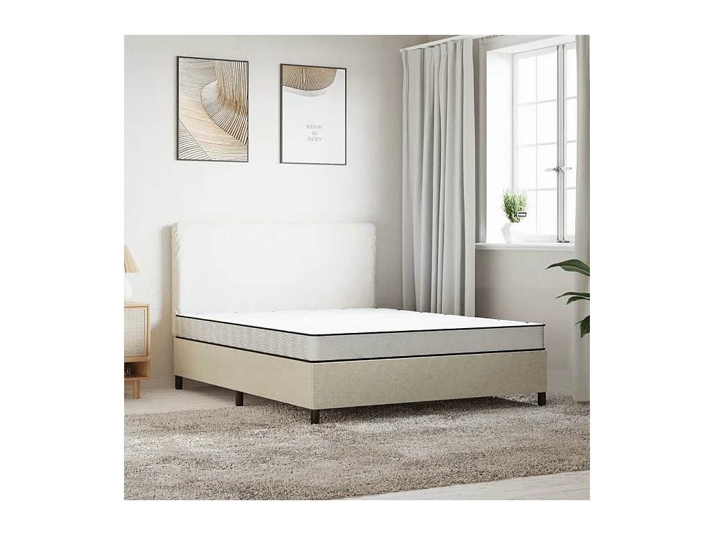 Matelas en mousse moyennement doux 180x200 cm FR31703
