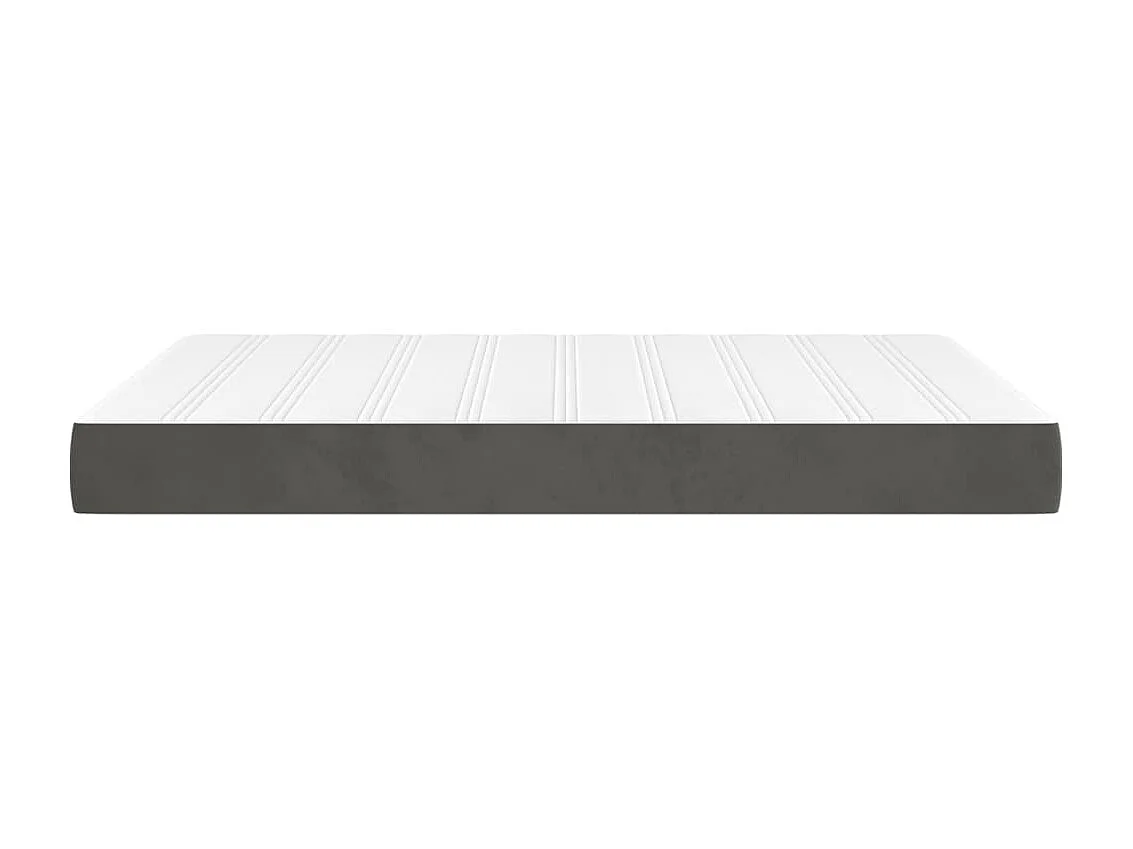 Matelas de lit à ressorts ensachés Gris foncé 140x200x20 cm FR38185