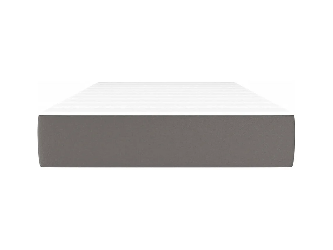 Matelas de lit à ressorts ensachés gris 120x190x20 cm FR10090