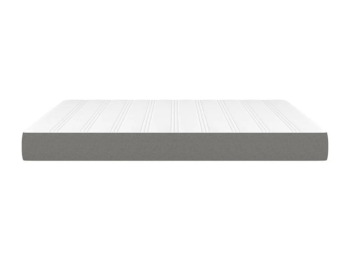 Matelas de lit à ressorts ensachés Gris foncé 160x200x20 cm FR42769