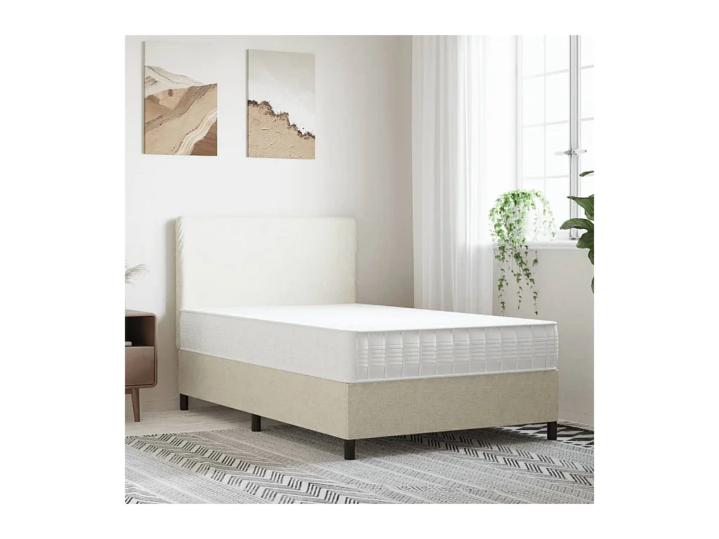 Colchón de muelles ensacados firmeza media 140x200 cm ES834431