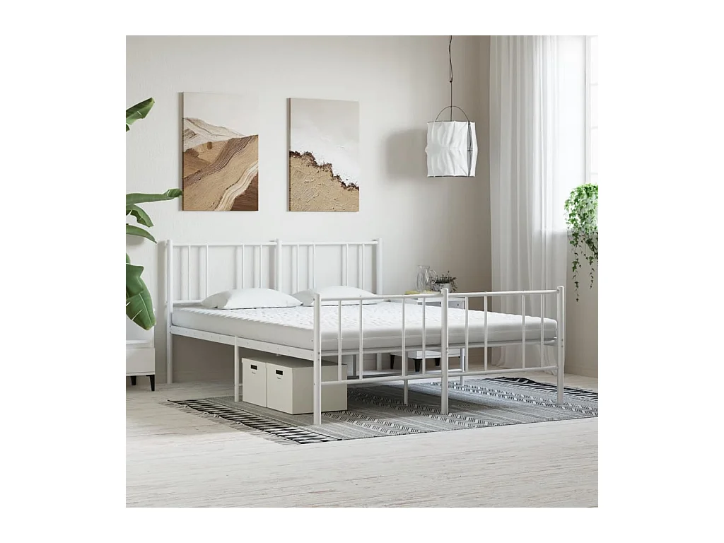 Matelas en mousse blanc 160x200 cm 7 zones dureté 20 ILD FR29671