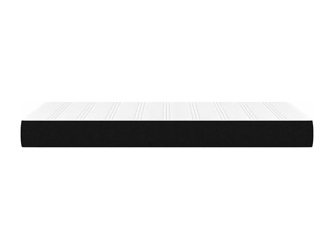 Matelas de lit à ressorts ensachés noir 120x190x20 cm Tissu FR54838