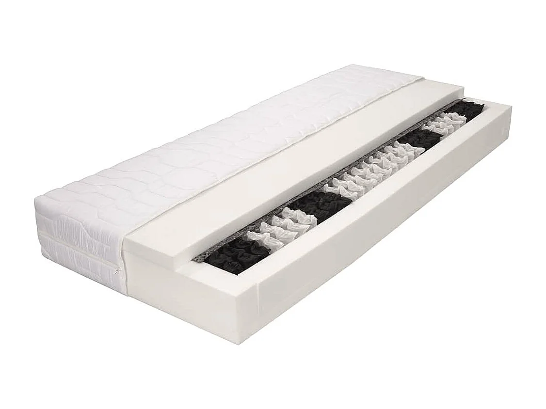 Matelas 140 x 200 cm 7 zones Ressort ensaché 20 cm H3 FR55100