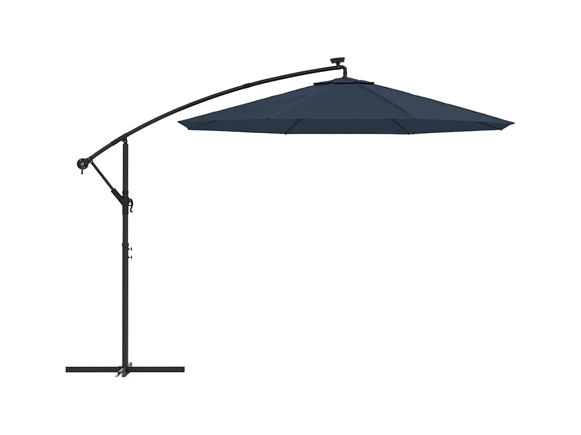 Tissu de remplacement pour parasol déporté bleu 300 cm FR50779