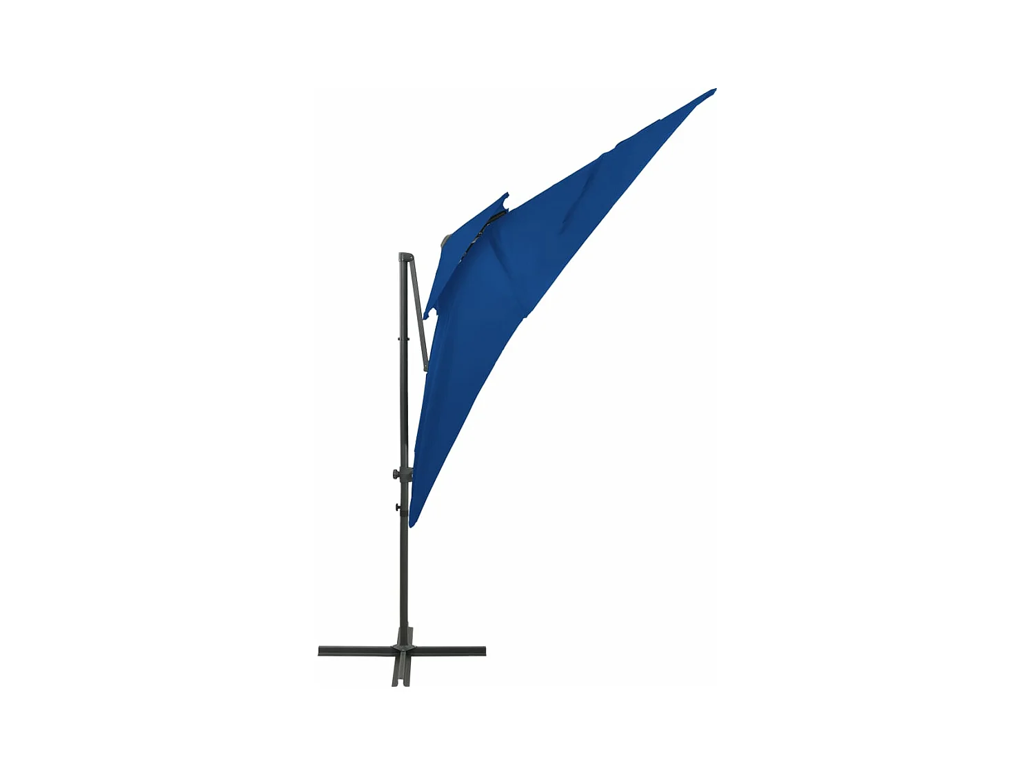 Parasol déporté à double toit Bleu azuré 250x250 cm FR94196