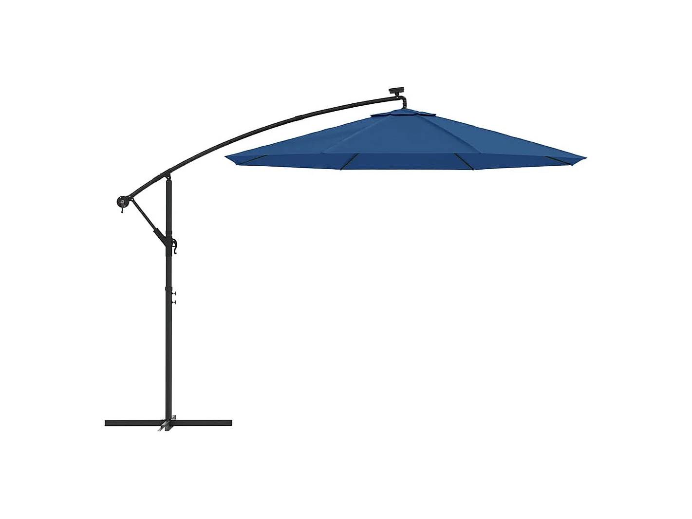 Tissu de remplacement pour parasol déporté bleu azuré 300 cm FR64843