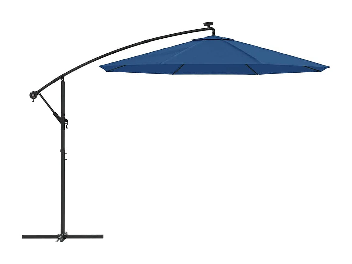 Tissu de remplacement pour parasol déporté bleu azuré 300 cm FR64843