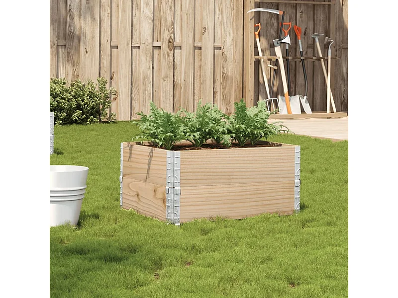 Jardinière 80x60 cm bois de pin massif FR19226