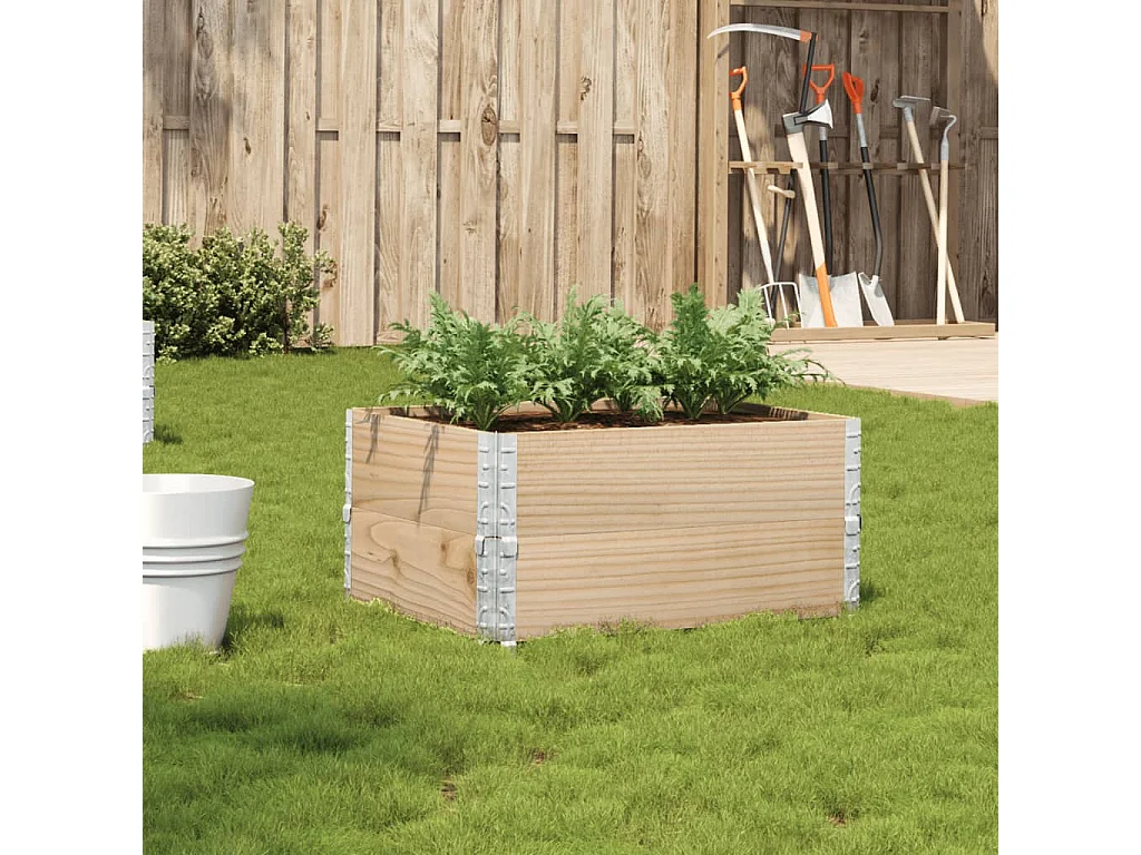 Plantenbak 80x60 cm massief grenenhout BE494786