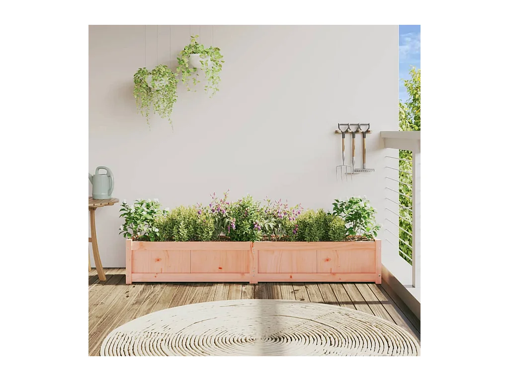 Jardinière 180x31x31 cm bois massif de douglas FR26780