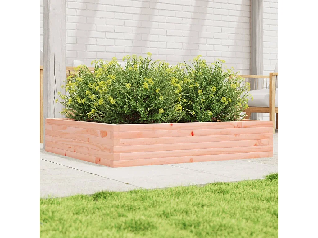 Jardinière 110x110x23 cm bois massif douglas FR79705