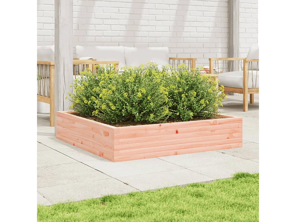 Jardinière 110x110x23 cm bois massif douglas FR79705