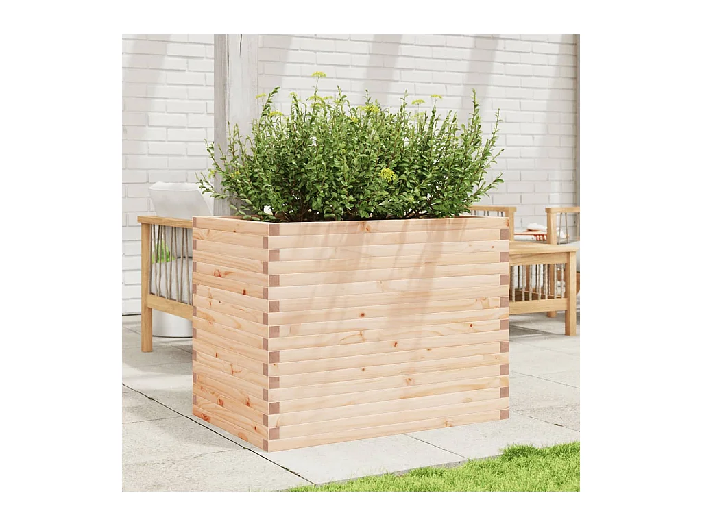 Jardinière 90x60x68,5 cm bois de pin massif FR57210