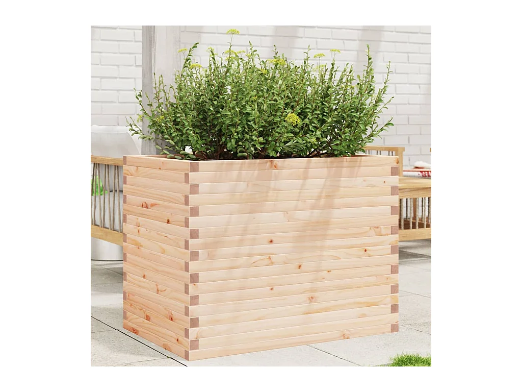 Jardinière 90x60x68,5 cm bois de pin massif FR57210