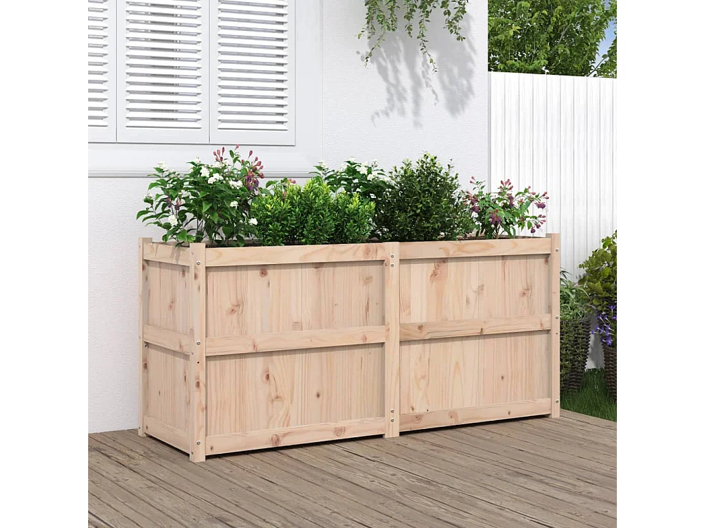 Jardinière 150x50x70 cm bois de pin massif FR63248