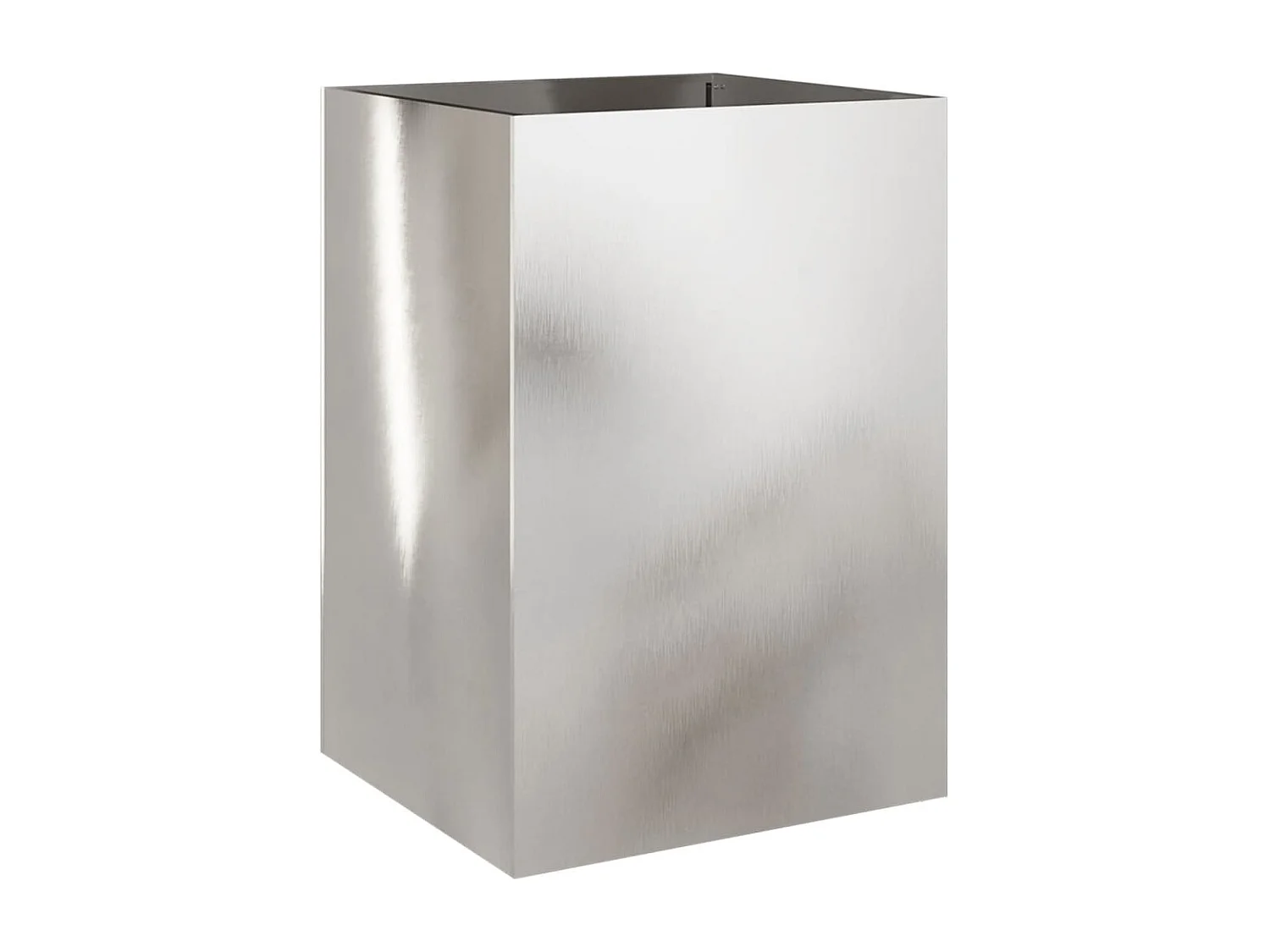 Jardinière argenté 52x48x75 cm acier inoxydable FR56222