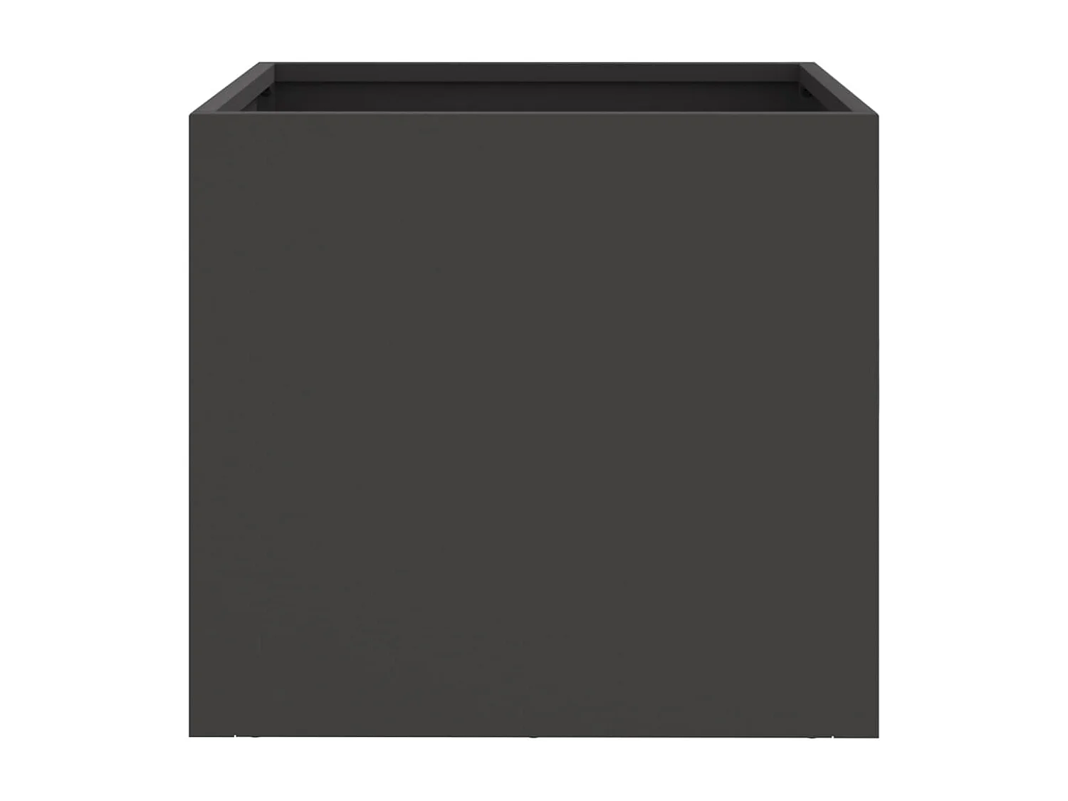 Jardinières 2 pcs noir 32x30x29 cm acier laminé à froid FR69817