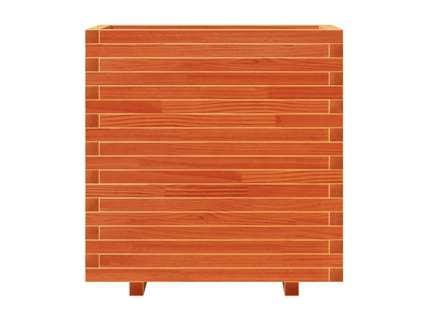 Plantenbak 70x40x72 cm massief grenenhout wasbruin BE212990