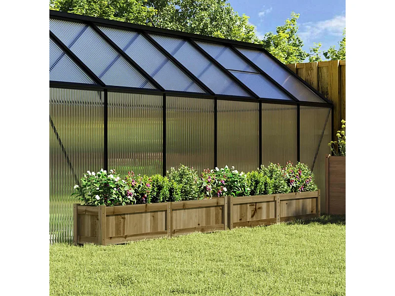 Plantenbakken 2 st cm geïmpregneerd hout BE870406