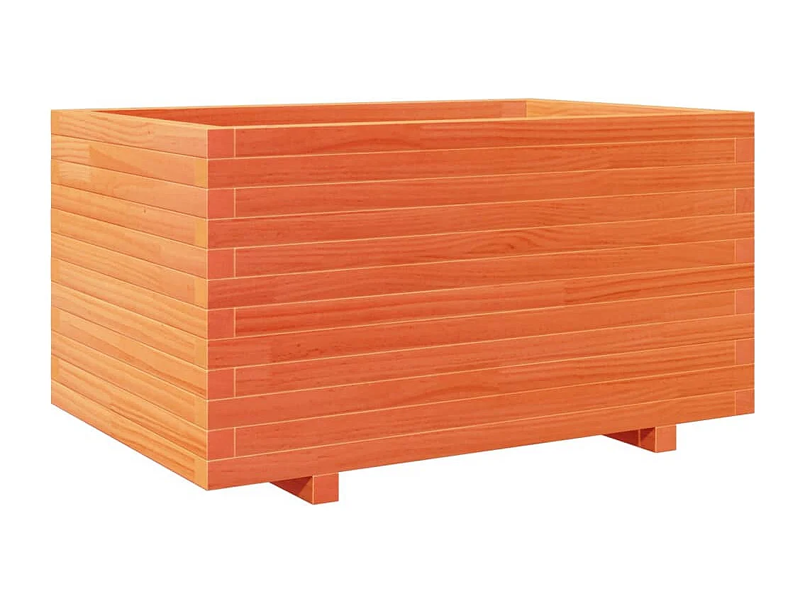 Jardinière cire marron 90x60x49,5 cm bois de pin massif FR56924