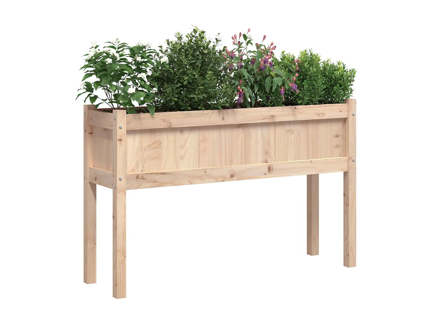 Vasos/floreiras de jardim com pernas 2 pcs pinho maciço PT577200