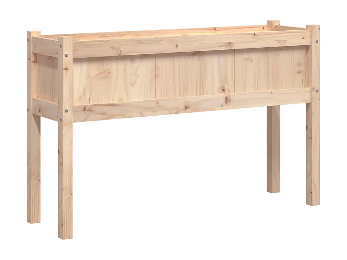 Plantenbakken met poten 2 st massief grenenhout BE325993