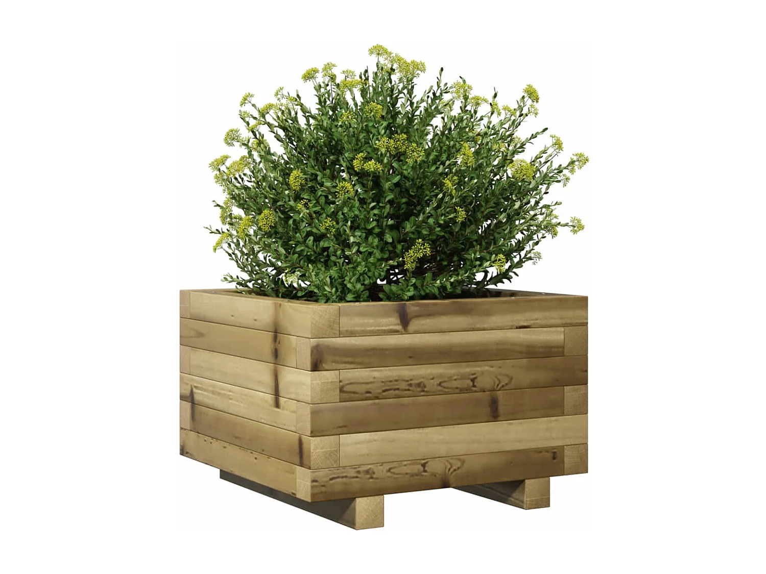 Jardinière 40x40x26,5 cm bois de pin imprégné FR77655