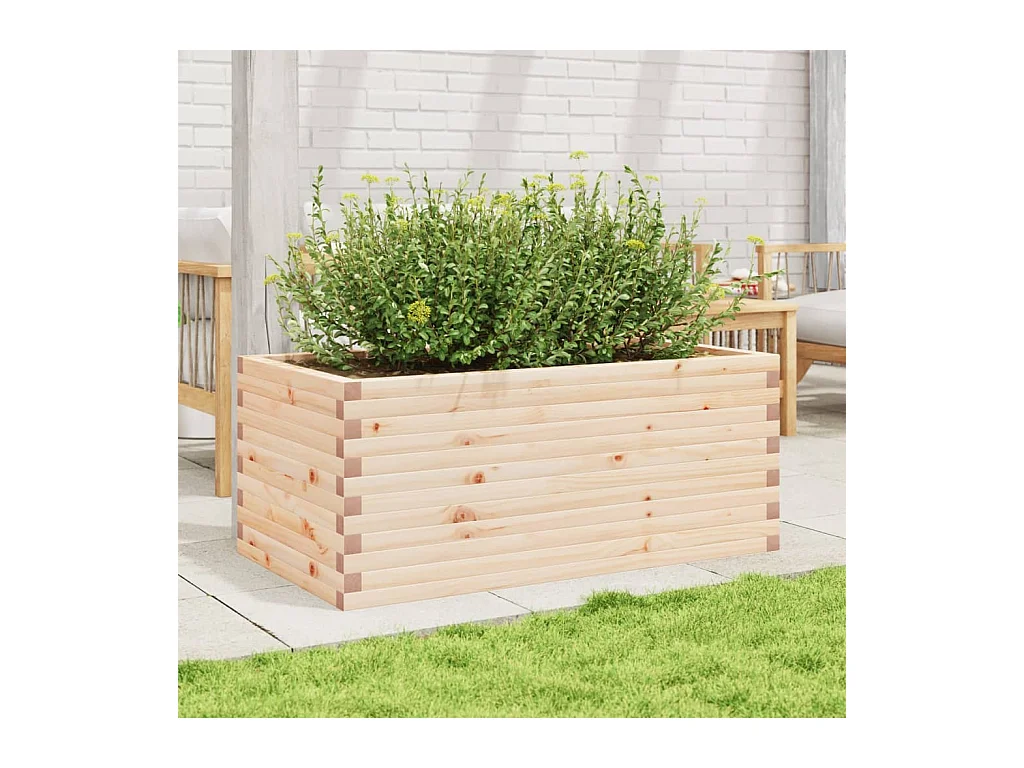 Plantenbak 110x60x45,5 cm massief grenenhout BE144128