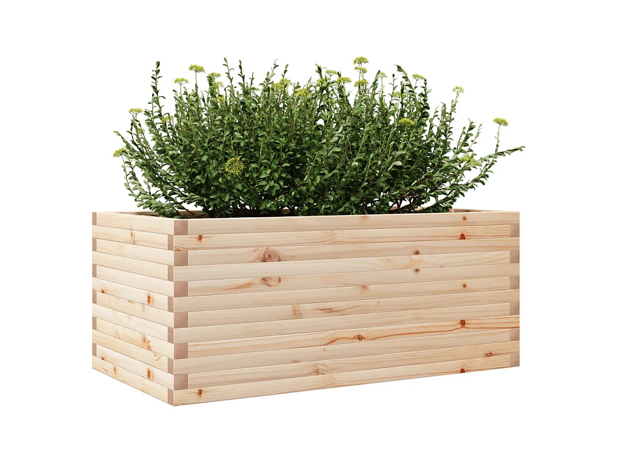 Jardinière 110x60x45,5 cm bois de pin massif FR86781