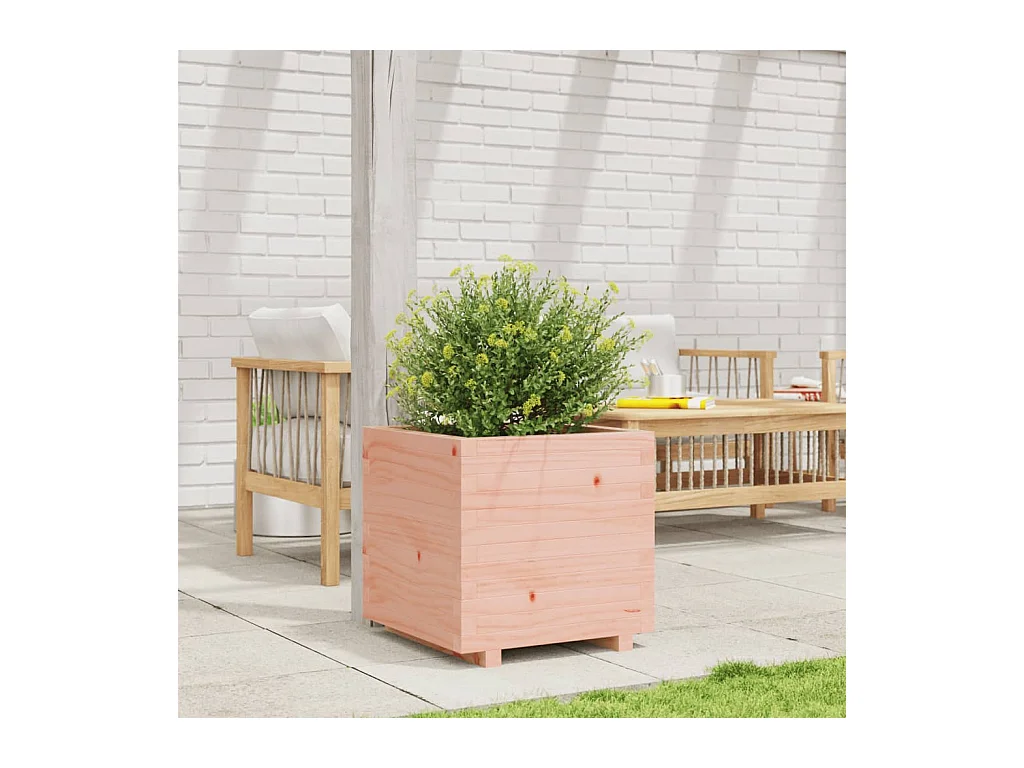 Jardinière 50x50x49,5 cm bois massif de douglas FR54670