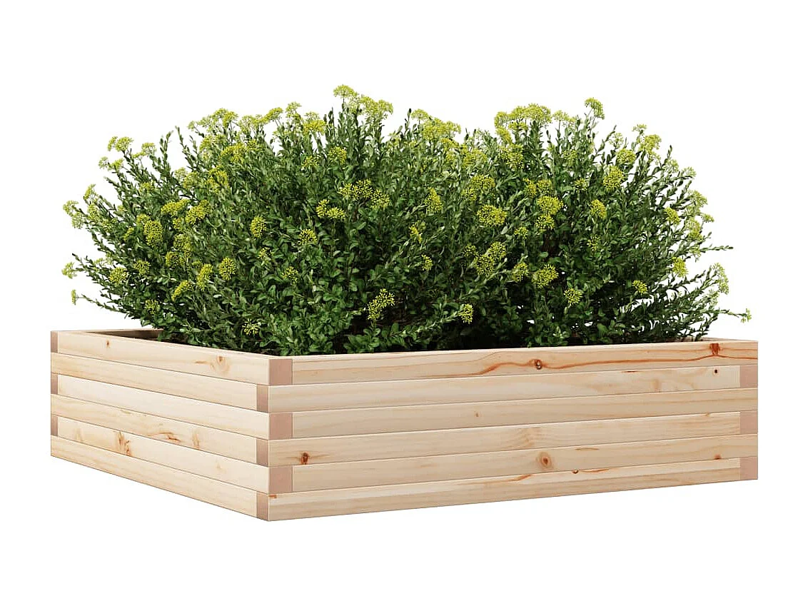 Plantenbak 90x90x23 cm massief grenenhout BE255299