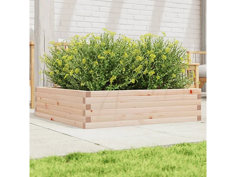 Jardinière 90x90x23 cm bois de pin massif FR28458
