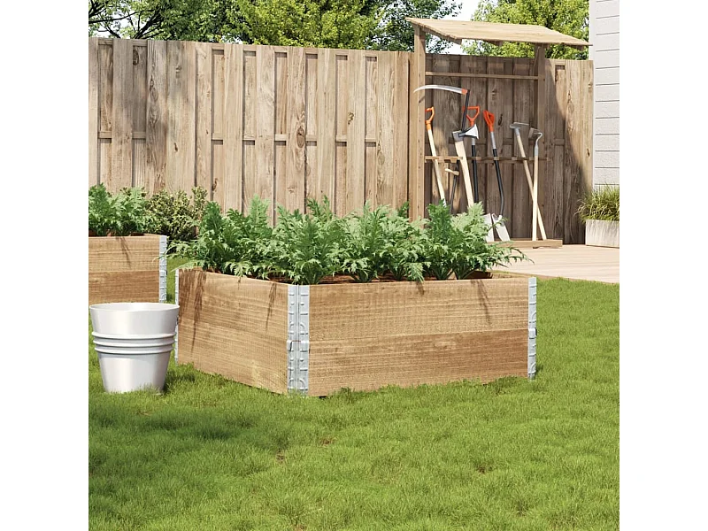 Plantenbak 100x100 cm massief grenenhout BE533956