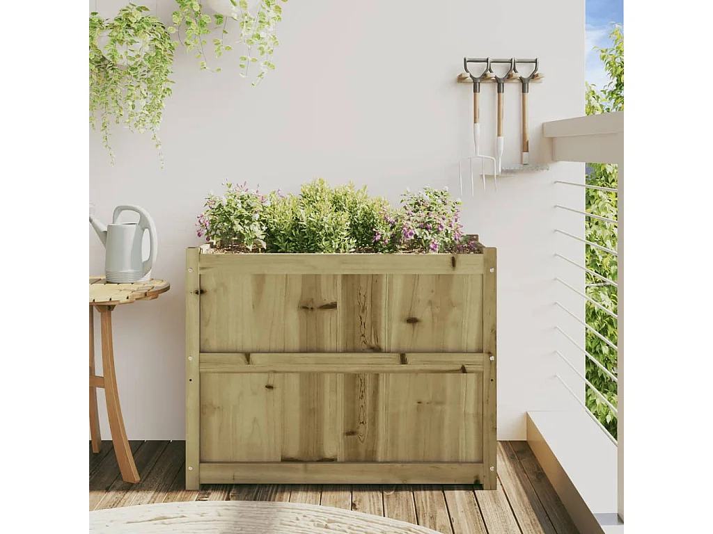 Jardinière 90x50x70 cm bois de pin imprégné FR74765